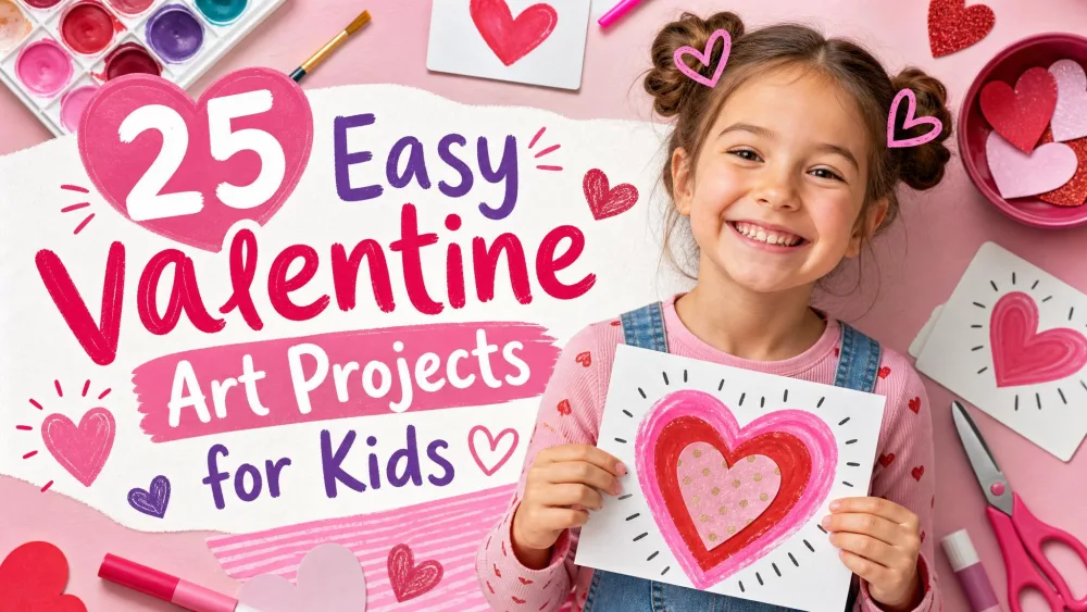 25 Easy Valentine Art Projects for Kids