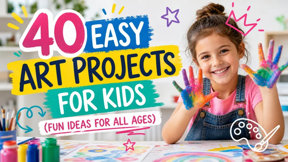 40 Easy Art Projects for Kids (Fun Ideas for All Ages)