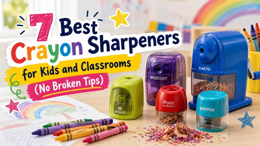 7 Best Crayon Sharpeners for Kids and Classrooms (No Broken Tips)