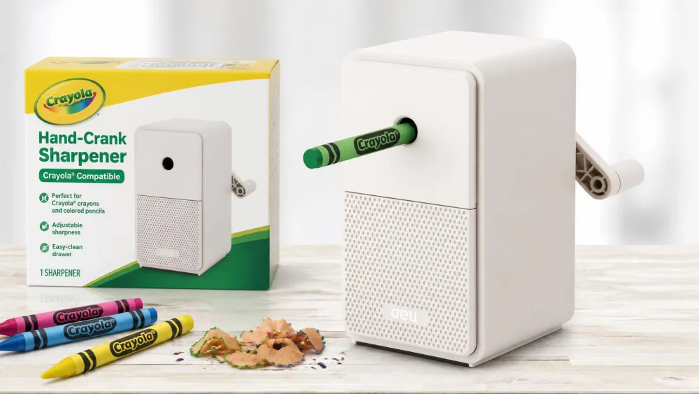 Crayola-Compatible Hand-Crank Sharpener
