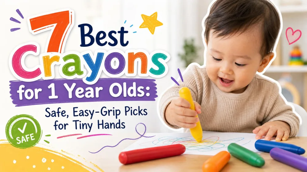 7 Best Crayons for 1 Year Olds: Safe, Easy-Grip Picks for Tiny Hands