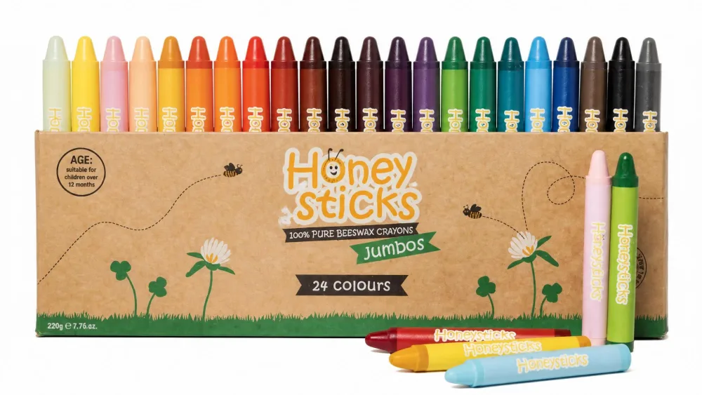 Honeysticks 100% Pure Beeswax Crayons