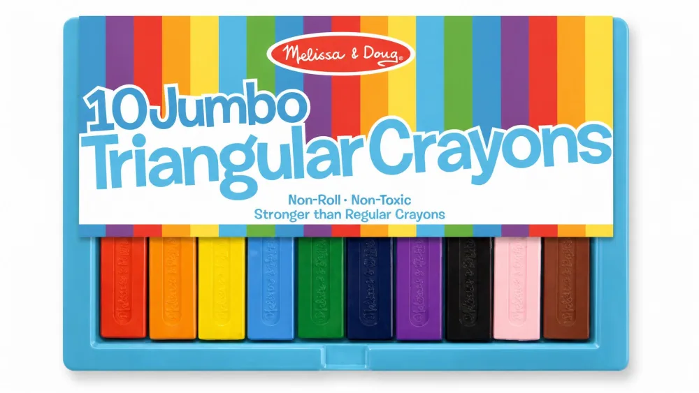 Melissa & Doug Jumbo Triangular Crayons