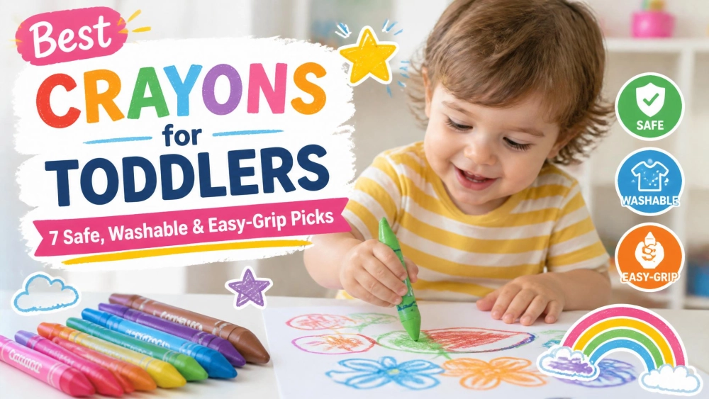 Best Crayons for Toddlers: 7 Safe, Washable & Easy-Grip Picks