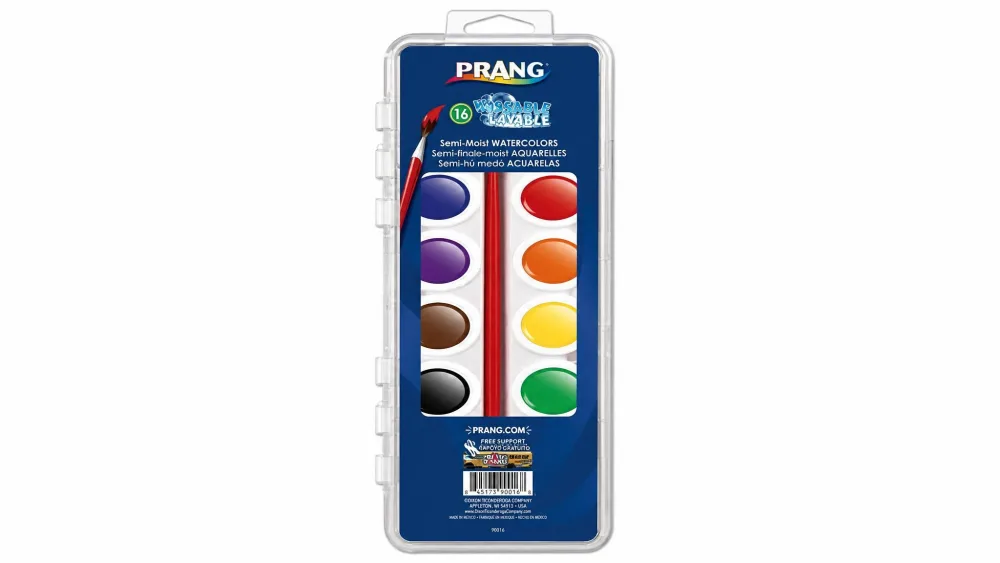 Prang Watercolor Paint Set, 16 Colors