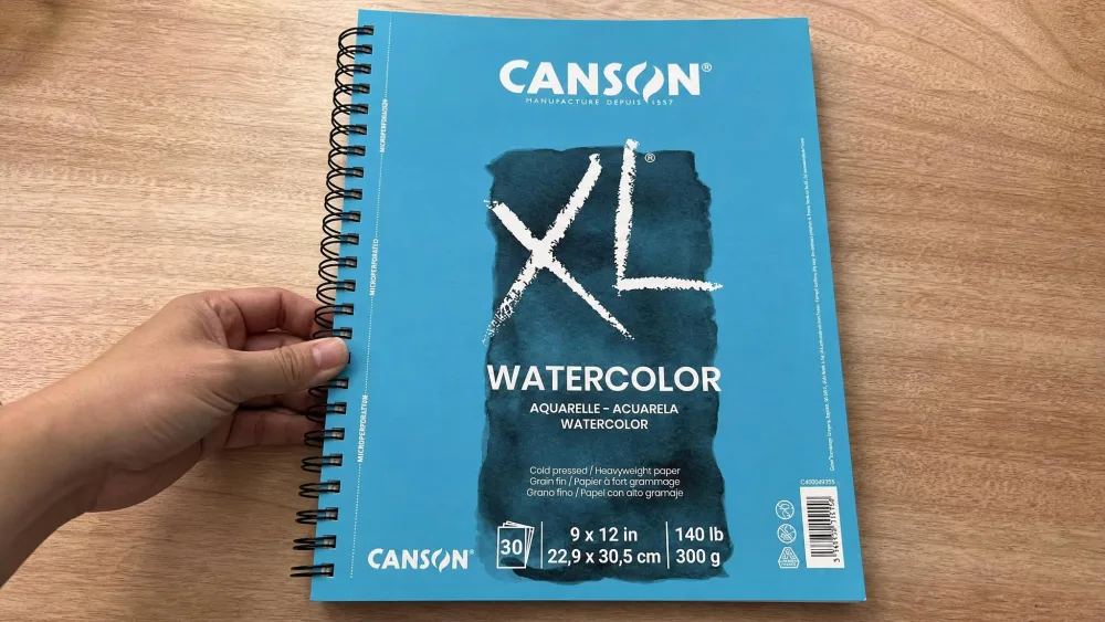 Canson XL Watercolor Pad — hands-on photo