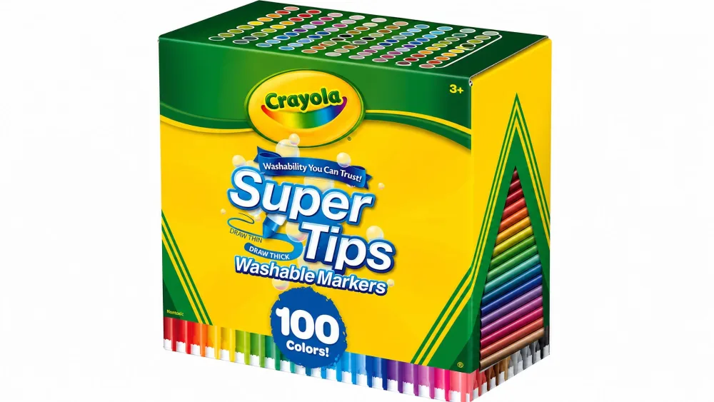 Crayola Super Tips Washable Markers, 100 count