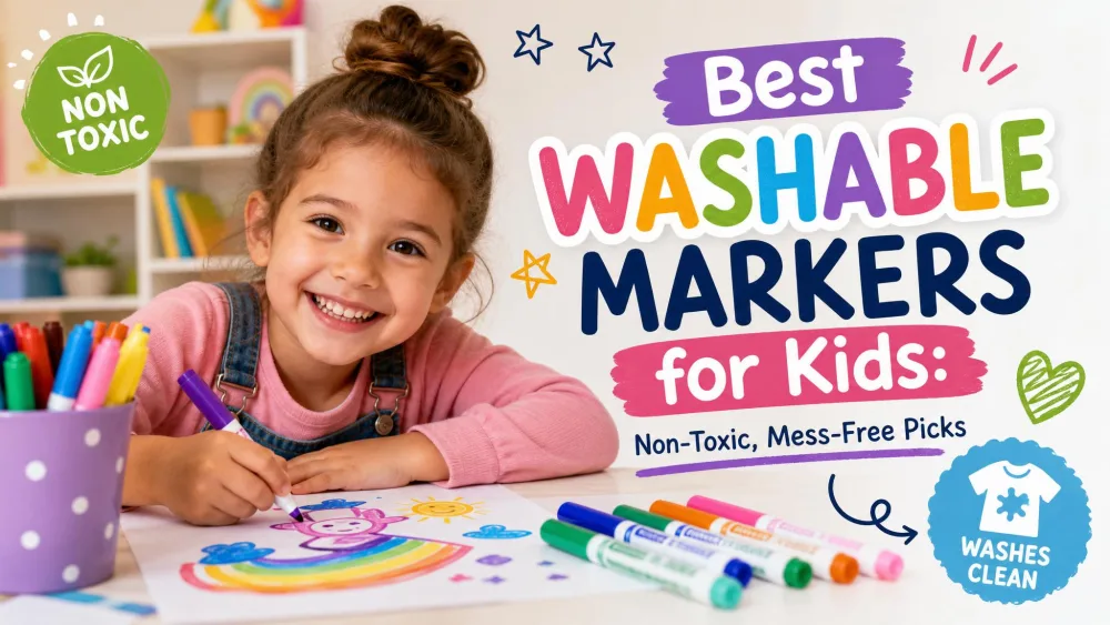 Best Washable Markers for Kids: Non-Toxic, Mess-Free Picks