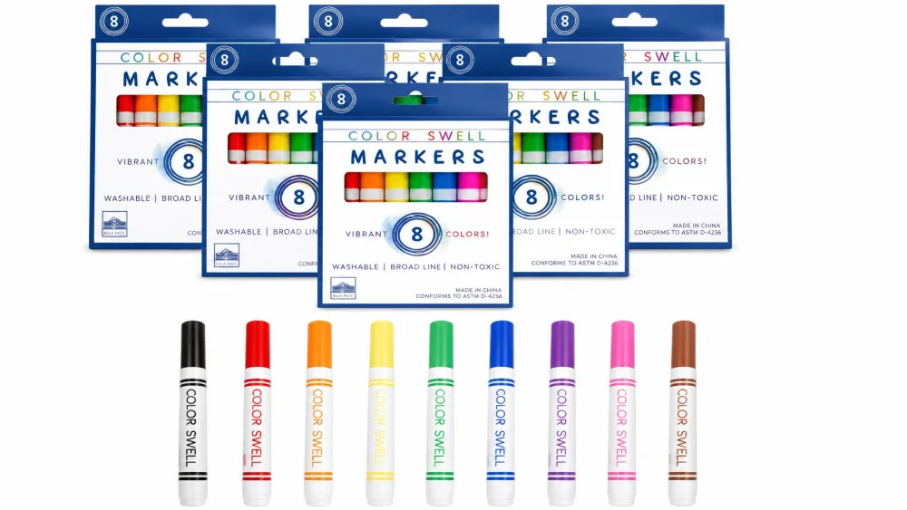 Color Swell Bulk Washable Markers