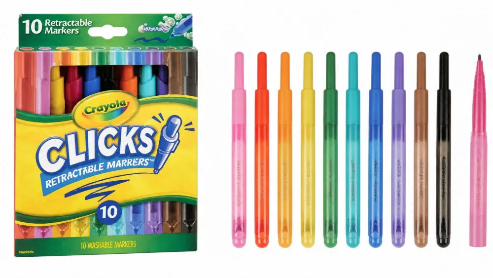 Crayola Clicks Retractable Markers, 10ct