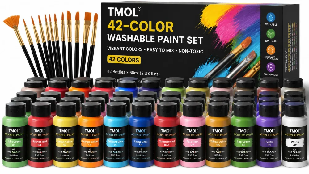 TMOL 42-Color Washable Paint Set