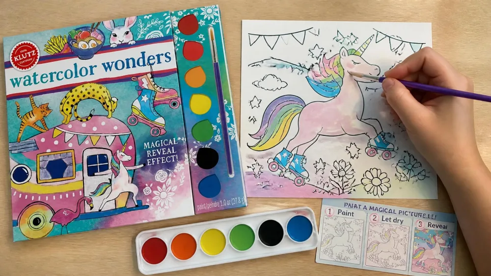 Klutz Watercolor Wonders Painting Kit — hands-on photo