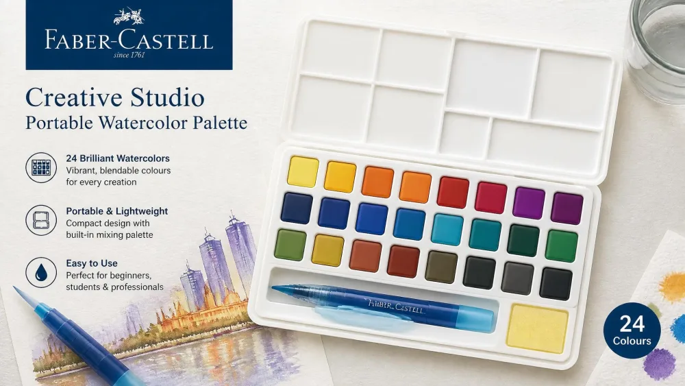 Faber-Castell Creative Studio Portable Watercolor Palette