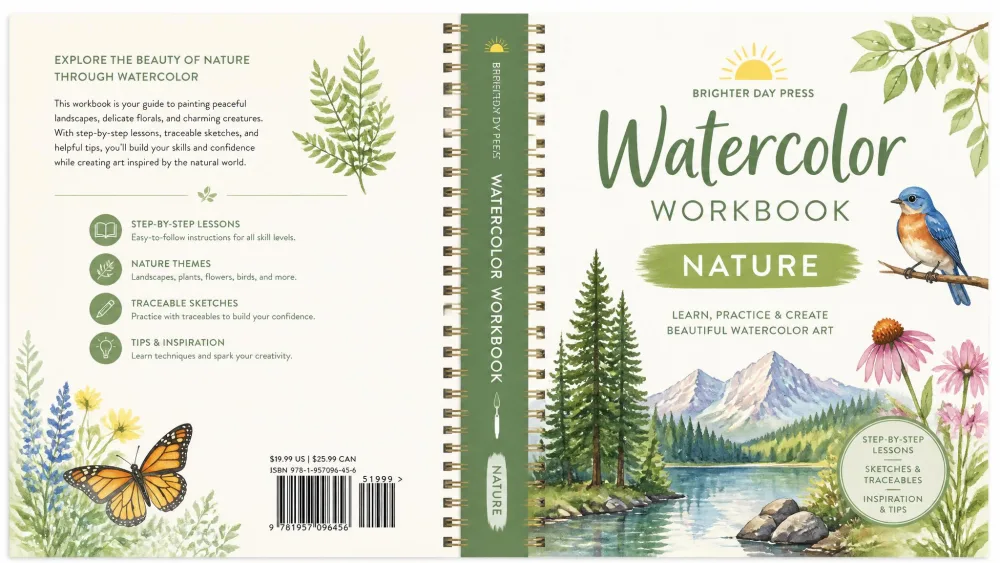 Brighter Day Press Watercolor Workbook: Nature