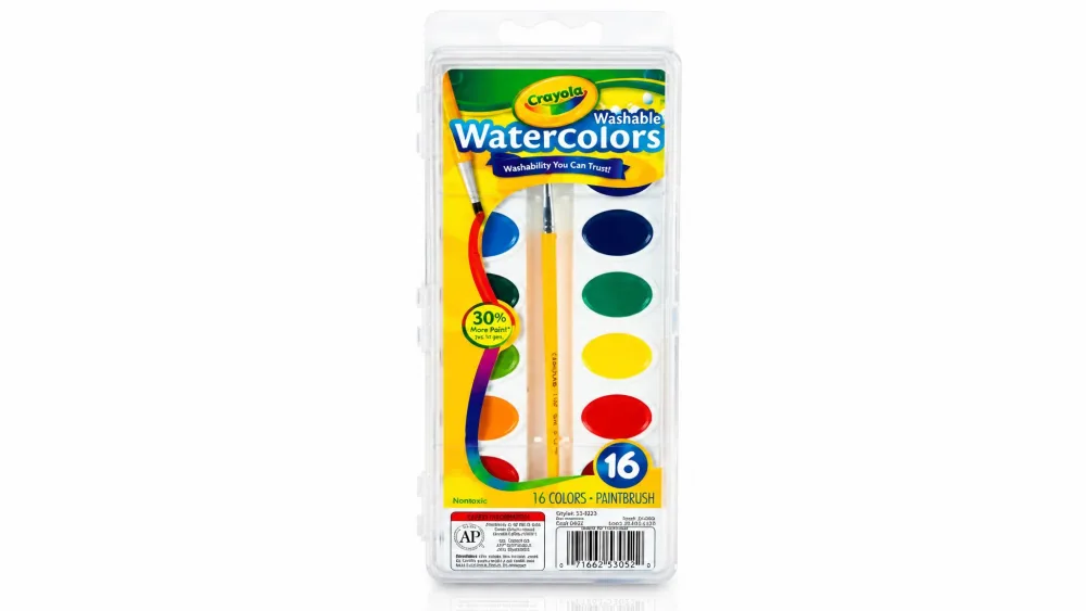 Crayola Washable Watercolors, 16 Colors