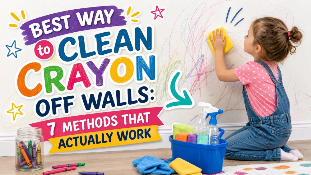 Best Way to Clean Crayon Off Walls: 7 Methods That Actually Work