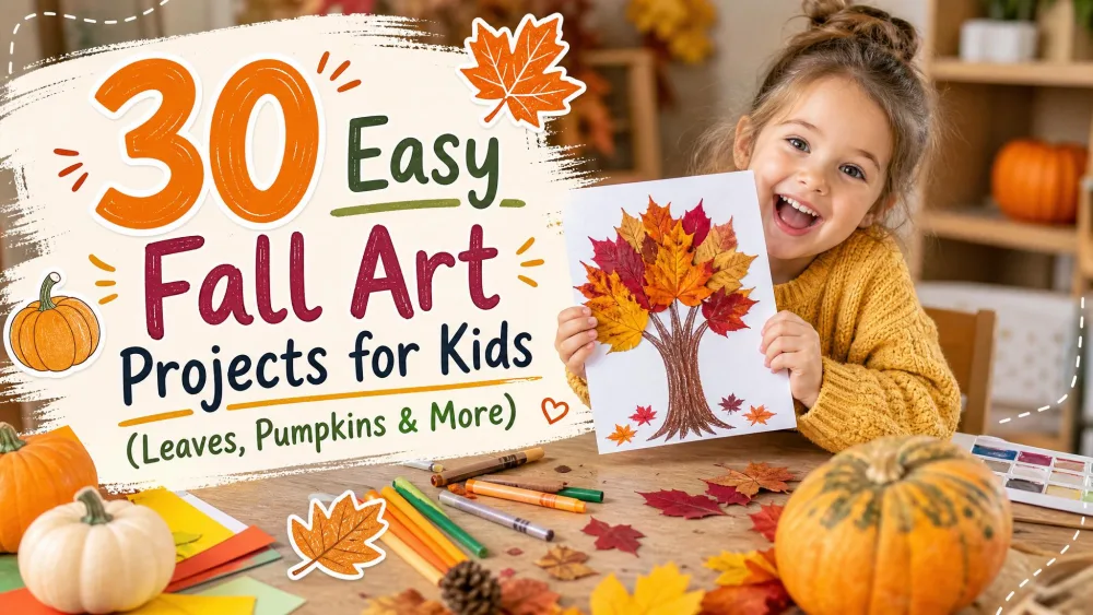 30 Easy Fall Art Projects for Kids (Leaves, Pumpkins & More)