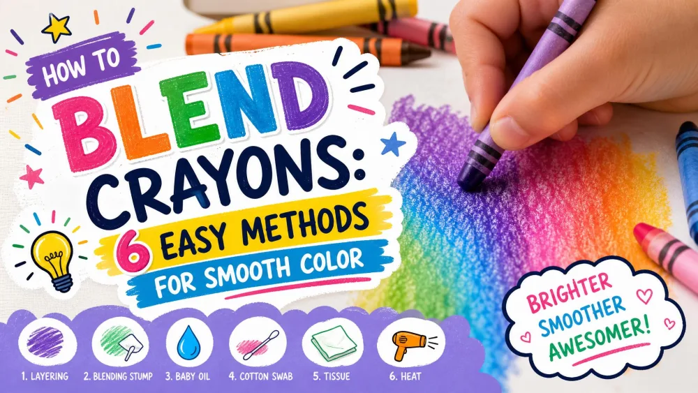 How to Blend Crayons: 6 Easy Methods for Smooth Color