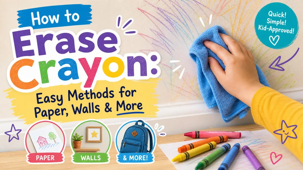 How to Erase Crayon: Easy Methods for Paper, Walls & More