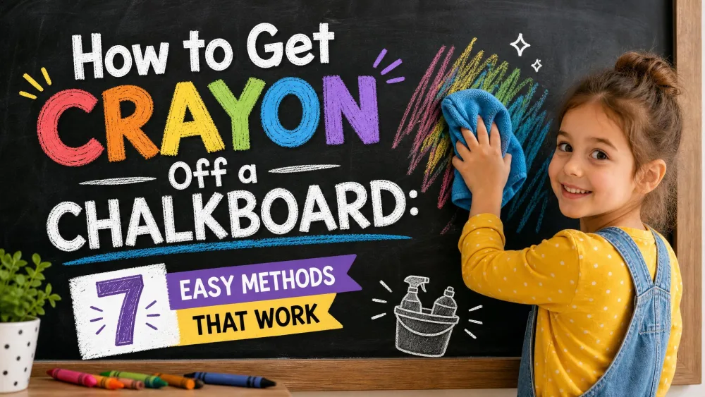 How to Get Crayon Off a Chalkboard: 7 Easy Methods That Work