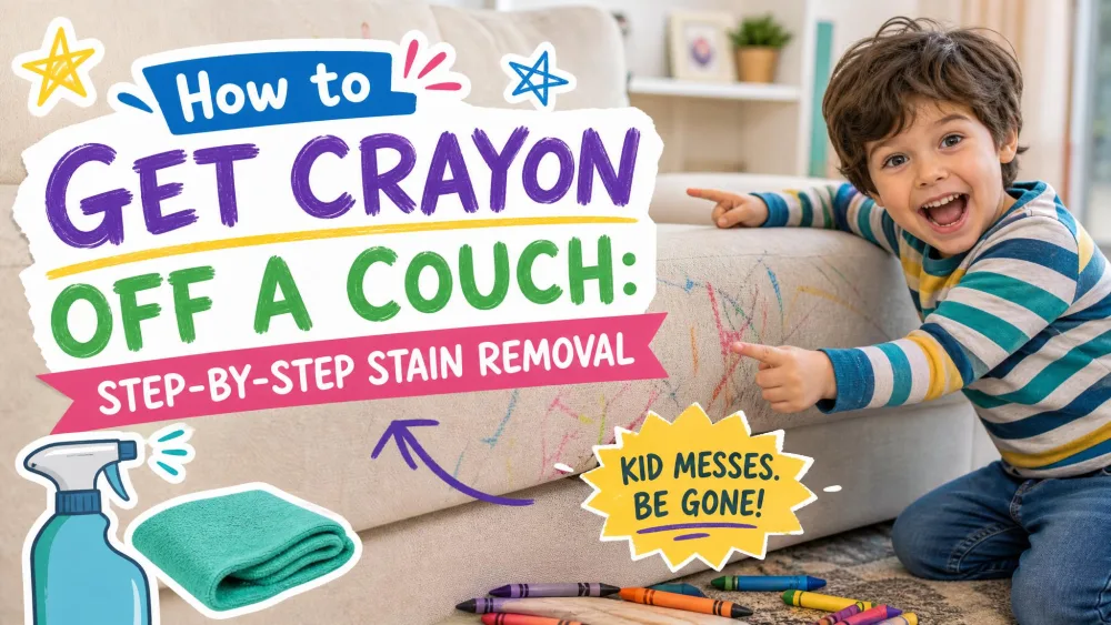 How to Get Crayon Off a Couch: Step-by-Step Stain Removal