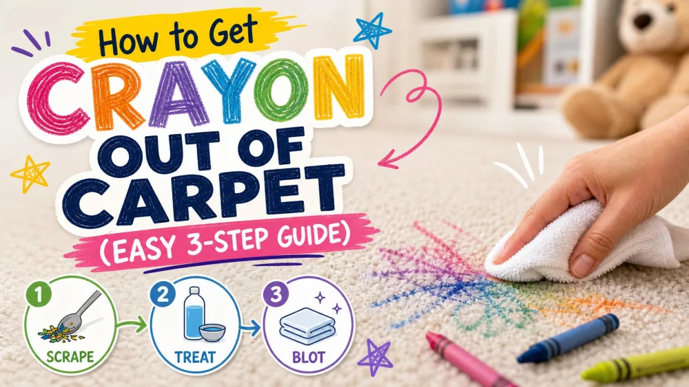 How to Get Crayon Out of Carpet (Easy 3-Step Guide)