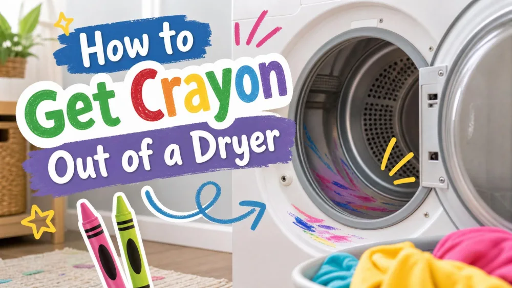 How to Get Crayon Out of a Dryer