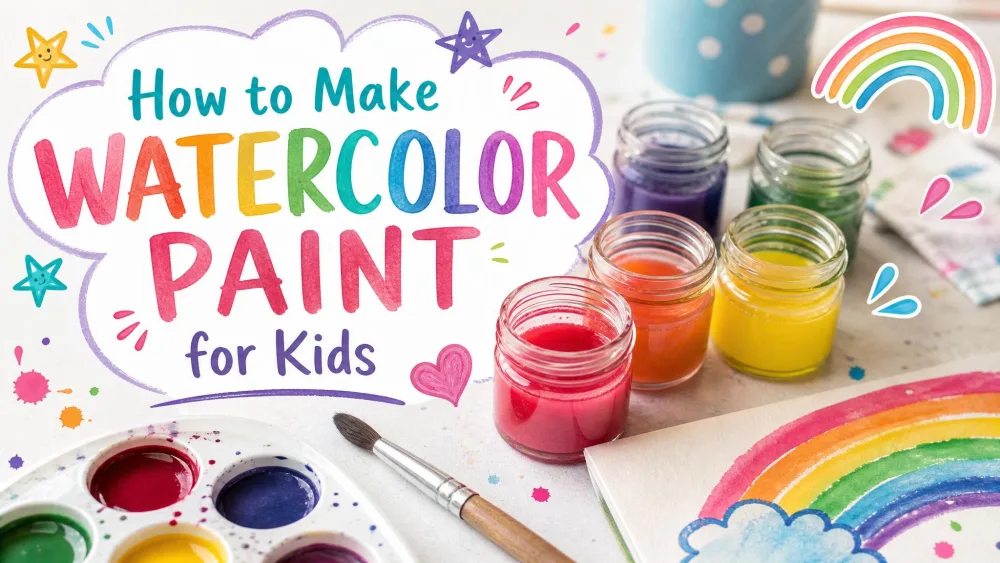 How to Make Watercolor Paint for Kids