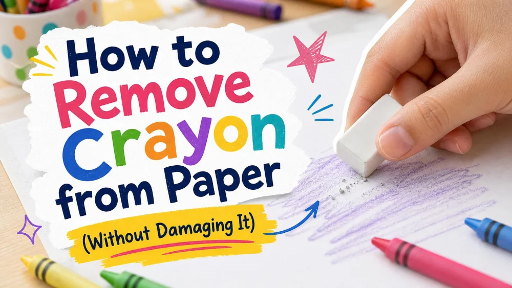 How to Remove Crayon from Paper (Without Damaging It)