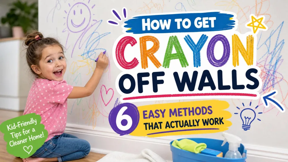 How to Get Crayon Off Walls: 6 Easy Methods That Actually Work
