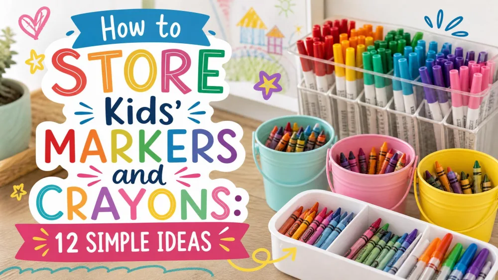 How to Store Kids' Markers and Crayons: 12 Simple Ideas