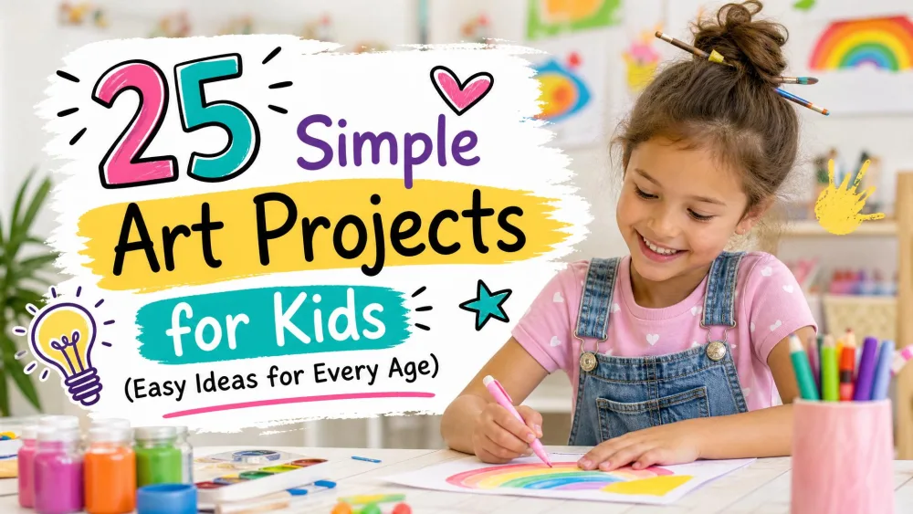 25 Simple Art Projects for Kids (Easy Ideas for Every Age)