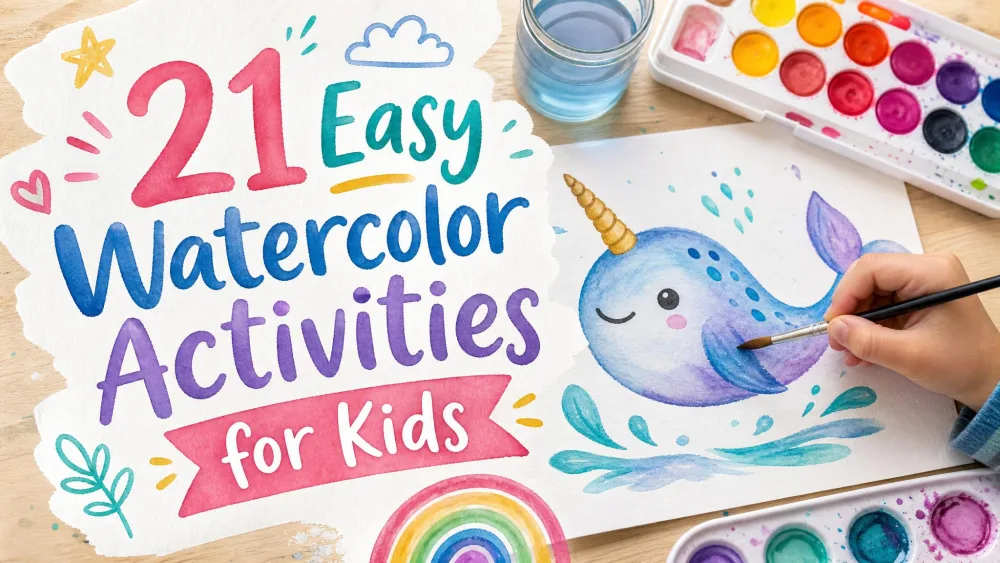 21 Easy Watercolor Activities for Kids