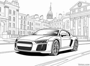 Audi R8 Coloring Page #167242615