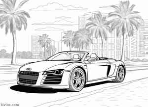 Audi R8 Coloring Page #2017707