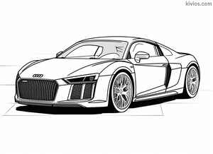 Audi R8 Coloring Page #2111814