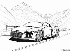 Audi R8 Coloring Page #272876819