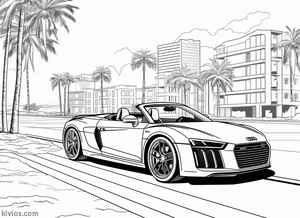 Audi R8 Coloring Page #2778524467
