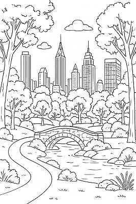 Landmarks And Iconic Place Coloring Pages - Kivios