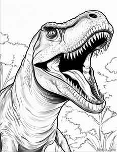 T-Rex Coloring Page #1025432118