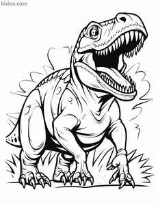 T-Rex Coloring Page #1032325551