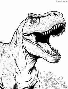 T-Rex Coloring Page #1060132727