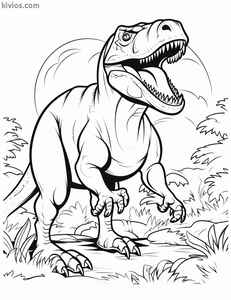 T-Rex Coloring Page #113258363