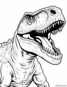 T-Rex Coloring Page #117635197