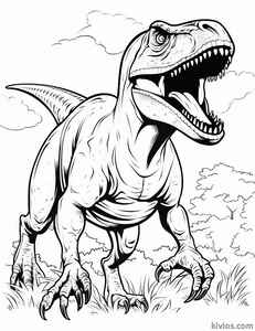 T-Rex Coloring Page #11782818