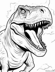 T-Rex Coloring Page #1210231081
