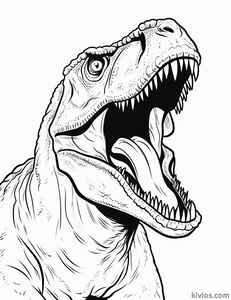 T-Rex Coloring Page #136405806