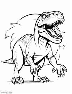 T-Rex Coloring Page #136439167