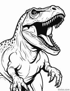 T-Rex Coloring Page #1373518056