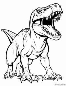 T-Rex Coloring Page #140308021